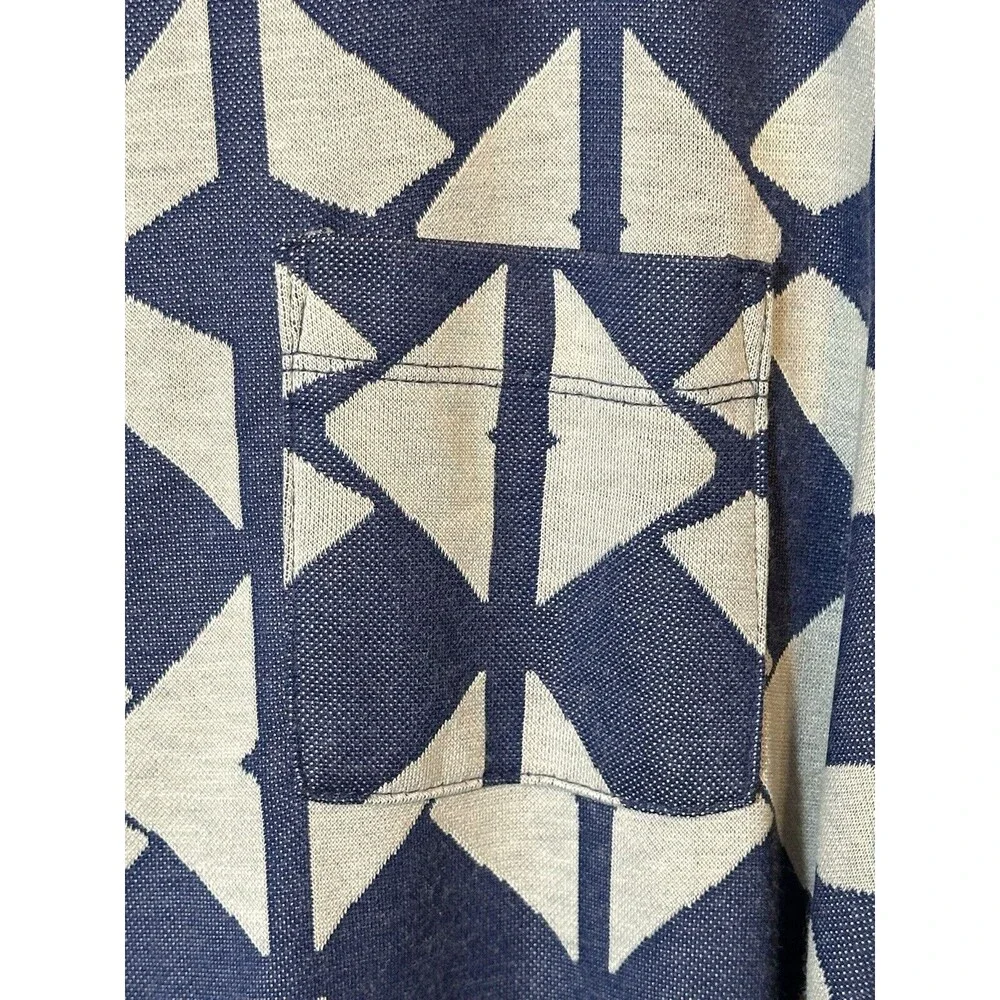 LuLaRoe Carly Dress XS Blue Gray Abstract Hi-Low Hem Everyday Casual Comfort NWT